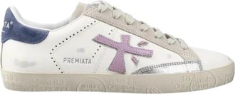 Premiata Stevend 7273 Sneakers - Dames - Sneakers - Wit - 41 EU - Leer - Schoenen