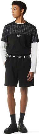 MCM Essential Logo Ponte Shorts in Black at Nordstrom, Size X-Large