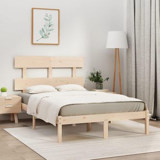 vidaXL Estructura De Cama Madera Maciza De Pino 120x200 Cm Vidaxl