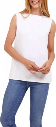 Majestic Filatures Soft Touch Tank Top In White