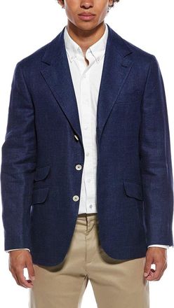 Brunello Cucinelli Linen & Wool-Blend Blazer