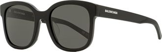 Balenciaga BB0076SK Square Acetate Sunglasses - Black