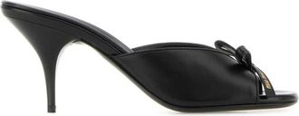 Miu Miu Black Leather Heels