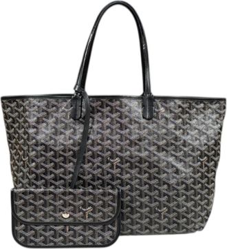 Goyard Black Coated Canvas Pouch Tote Bag (Pre-Owned)