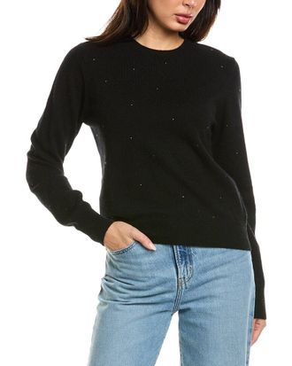 Brodie Gem Star Crewneck Cashmere Sweater