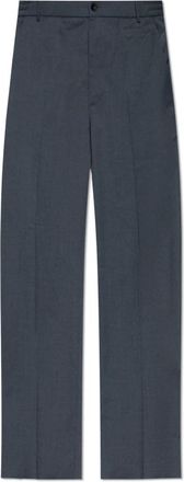 Moncler Broeken, Heren, Grijs, XL, Wol, Wollen broek