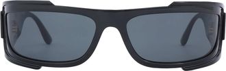 Versace Dark Grey Wrap Mens Sunglasses VE4446 GB1/87 67