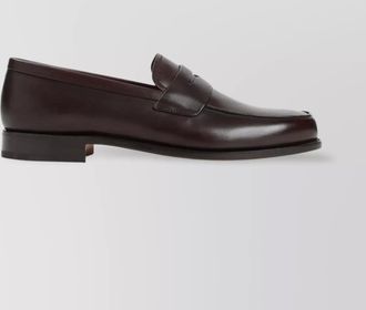 Churchs brushed calf leather loafers with penny strap