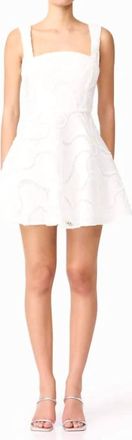 Elliatt Elara Beaded Mini Dress In White