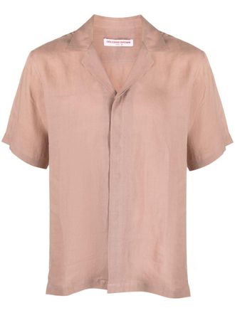 Orlebar Brown Maitan linen shirt - Pink