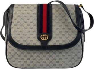 Gucci Pre-owned Cross Body Bags, female, Multicolor, Size: ONE SIZE Pre-owned Canvas Cross Body Bag
