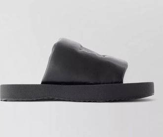 Burberry leather slides
