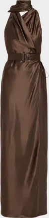 Ralph Lauren Collection Rynn Washed Duchesse Evening Dress