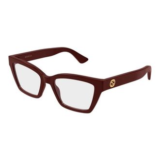 Gucci Cat-eye Optical Frame - female - Gucci - Glasses - Red - 55 MM - Accessories