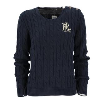 Ralph Lauren 200932223003 - Dames - Ronde hals truien - Blauw - XL - Truien & Vesten