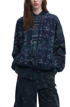 Desigual Print Hoodie in Black at Nordstrom Rack, Size Small/medium