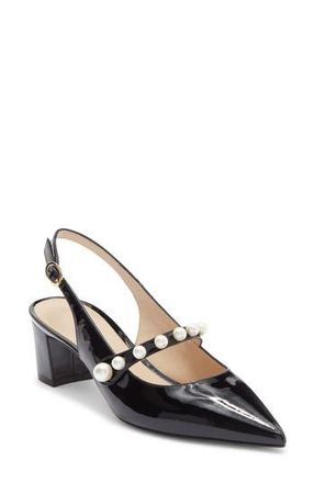 Stuart Weitzman Pia Mary Jane Slingback Pump in Black at Nordstrom Rack, Size 5.5
