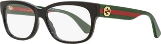Gucci GG0278O Rectangular Acetate Eyeglasses - Black