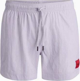 HUGO BOSS Mens Dominca Print Logo Pink Swim Shorts - Size: 35/34/32