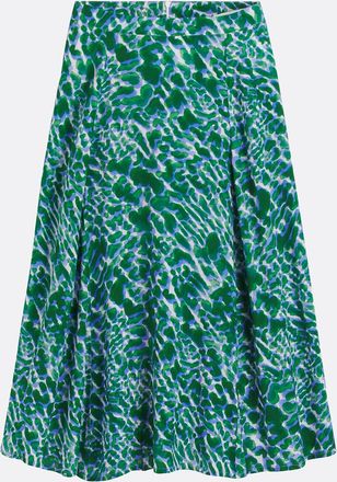 La Redoute Collections Lang uitlopende, vloeiende rok, grafische print