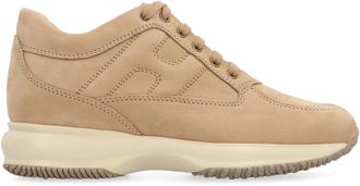 Hogan Womens Low-Top Sneakers Interactive Beige Chamois Trainers