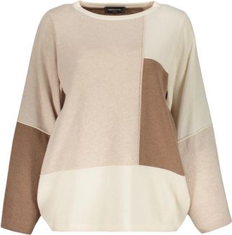 Fabiana Filippi Truien & Vesten, Dames, Beige, S, Wol, Luxe Trui van Wol, Zijde en Kasjmier