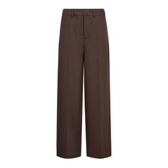 Co'Couture Broeken, Dames, Bruin, XS, Wijde broek