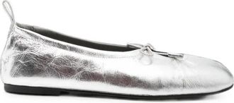 Alohas Ballet Flats Shimmer Silver Rosalind