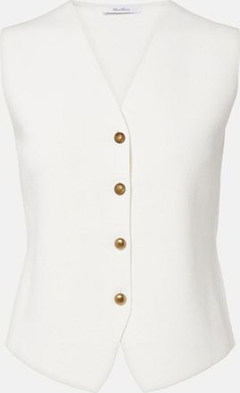 Max Mara Knitted cr&ecirc;pe vest