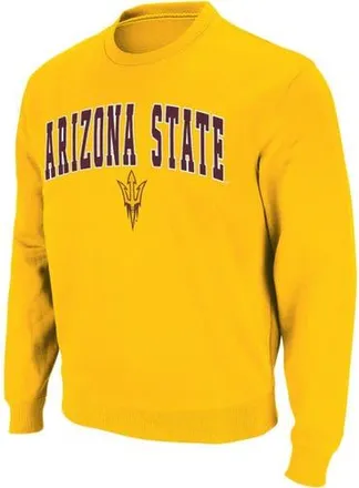Colosseum Mens Colosseum Gold Arizona State Sun Devils Arch & Logo Crew Neck Sweatshirt at Nordstrom, Size X-Large