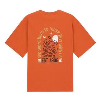 New Balance Cartoon Logo T-shirt Asia Sizing Orange AMT32363-SPO