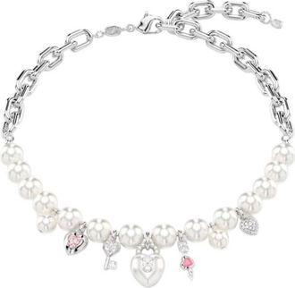 Swarovski Idyllia Crystal Pearl Charm Necklace