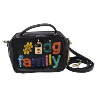 Dolce & Gabbana Pre-owned DG Family Crossbody Bag - Dames - Pre-owned - Zwart - Maat: ONE Size Leer