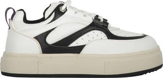 Eytys Lage sneakers met mesh-inzetstukken - Dames - Sneakers - Wit - 35 EU - Leer - Schoenen
