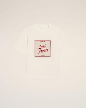 Ami White Cotton Ami Paris Heritage Print T-shirt White - XXXL - Unisex