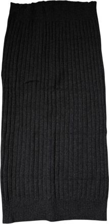 Dolce & Gabbana Zwarte Kasjmier Gebreide Nekwarmer Sjaal - Dames - Wintersjaals - Zwart - ONE Size - Kasjmier - Accessoires