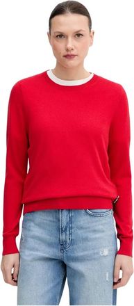 Barbour Oakley Crew Neck Trui - Dames - Truien - Rood - Maat: M Katoen