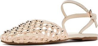 Franco Sarto Inali Strappy Womens Flat Shoes White : 9.5 M, Leather