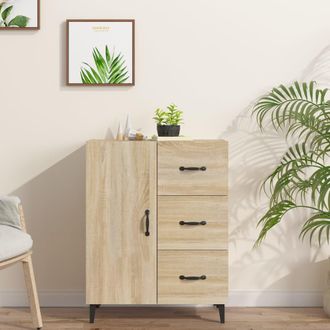 vidaXL Vidaxl - Aparador De Madera De Ingenier&iacute;a Roble Sonoma 69,5x34x90 Cm