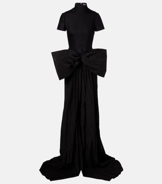 DAVID KOMA Abito lungo con fiocco