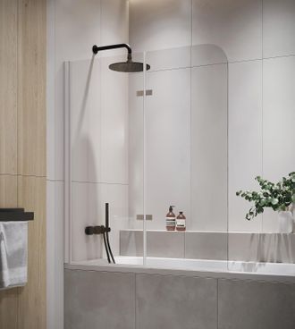 Badplaats Mampara De Ba&ntilde;o Austin 120 X 140 Cm - Cromo - Mampara De Ba&ntilde;o Gi