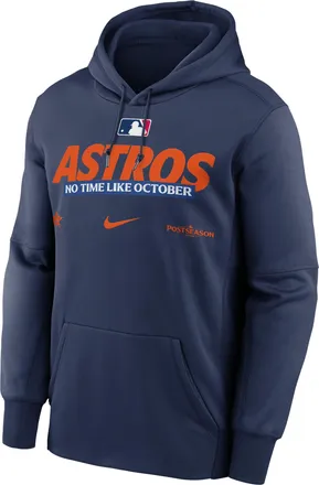 Nike Houston Astros 2026 Postseason Authentic Collection Nike Mens Therma-FIT MLB Pullover Hoodie in Blue | NKAQ44BHUW-D28
