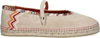 Missoni Leren espadrilles - IVORY