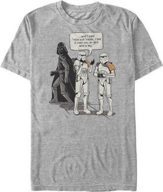 Star Wars Mens Star Wars Stormtroopers Nice Suit Vader Graphic T-Shirt in Athletic Heather at Nordstrom, Size Xxx-Large