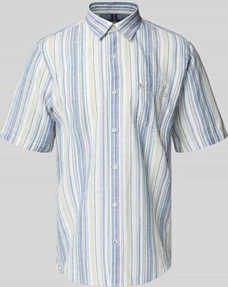 Lerros Slim Fit Freizeithemd mit Kentkragen in Petrol, Größe XXXL