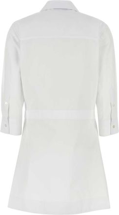 Gucci Horsebit-Accented Poplin Shirt Dress - White