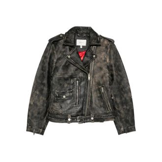 Gestuz Belted Leather Jacket