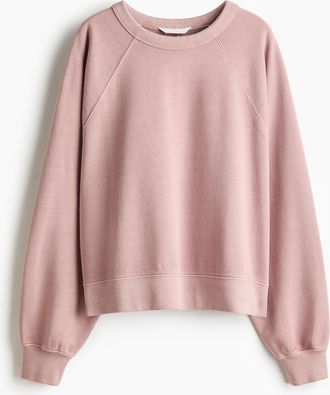 H&M Oversized Sweatshirt aus Baumwolle - Pink
