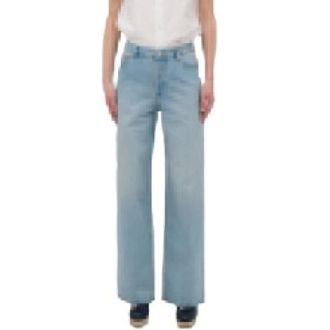 A.P.C. Wide Jeans, female, Blue, Size: W25 Elisabeth Jeans