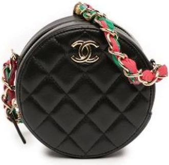 Chanel Pre-owned Mini Bags, female, Black, Size: ONE SIZE Pre-owned Quilted Mini Crossbody Bag